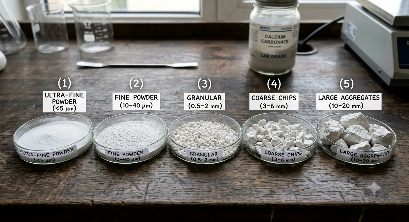 Particle size grades